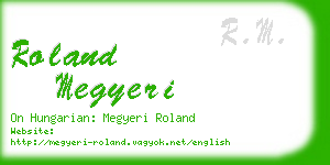 roland megyeri business card